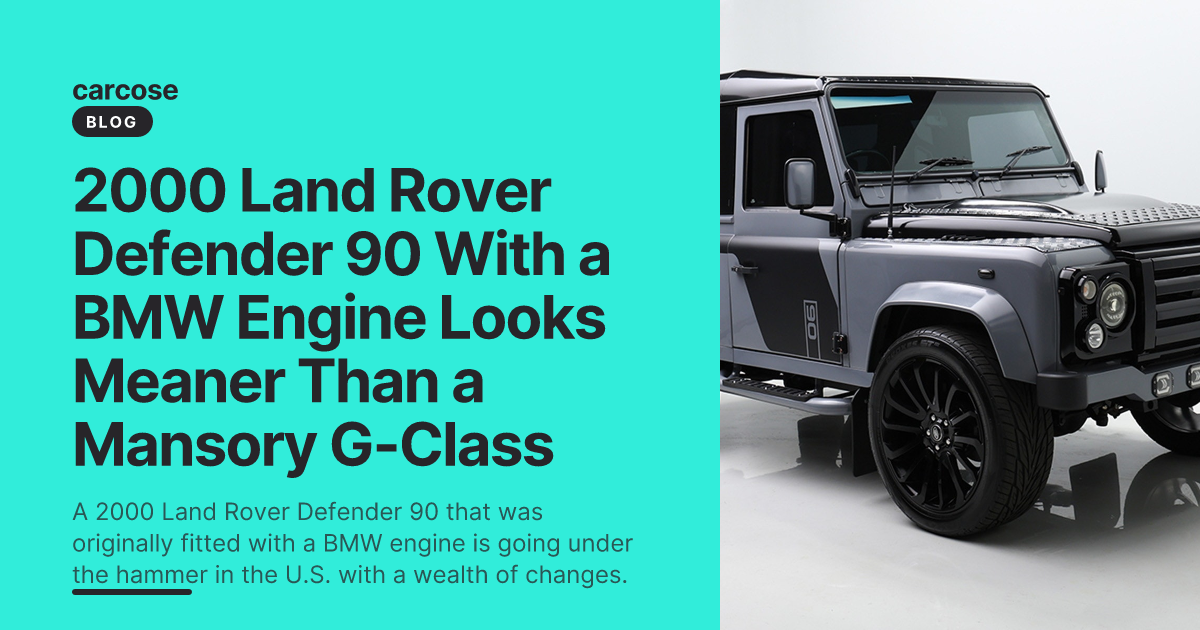 2000 Land Rover Defender 90 With a BMW Engine Looks Meaner Than a ...