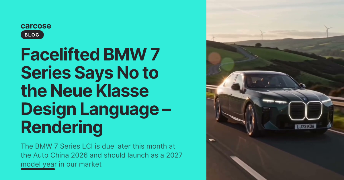 Facelifted BMW 7 Series Says No to the Neue Klasse Design Language ...