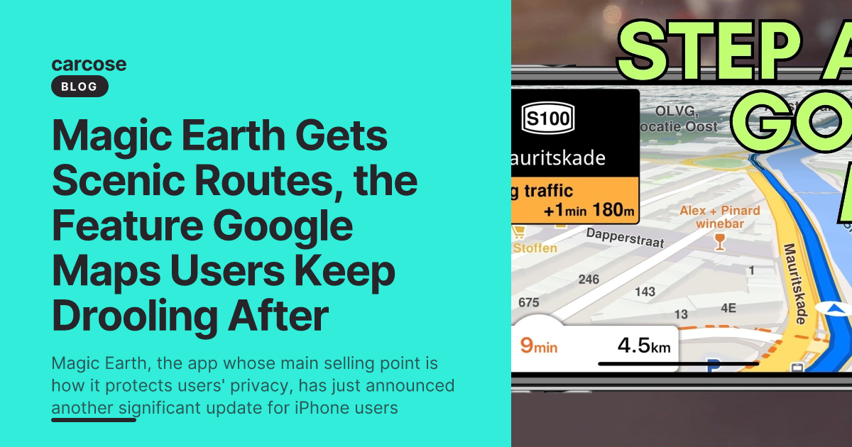 Magic Earth Gets Scenic Routes, the Feature Google Maps Users Keep ...