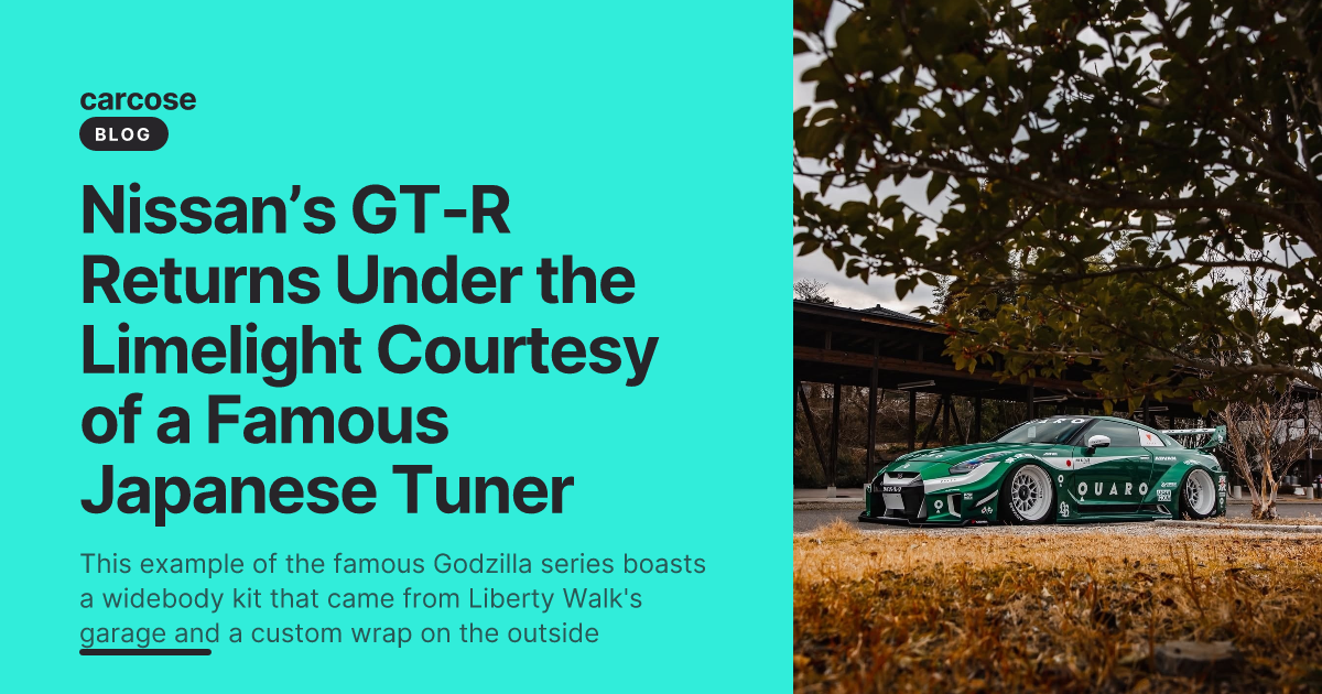 Nissan’s GT-R Returns Under the Limelight Courtesy of a Famous Japanese ...