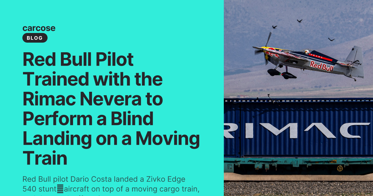 Red Bull Pilot Trained with the Rimac Nevera to Perform a Blind Landing ...