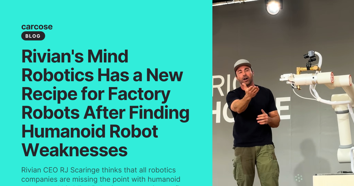 Rivian's Mind Robotics Has a New Recipe for Factory Robots After ...