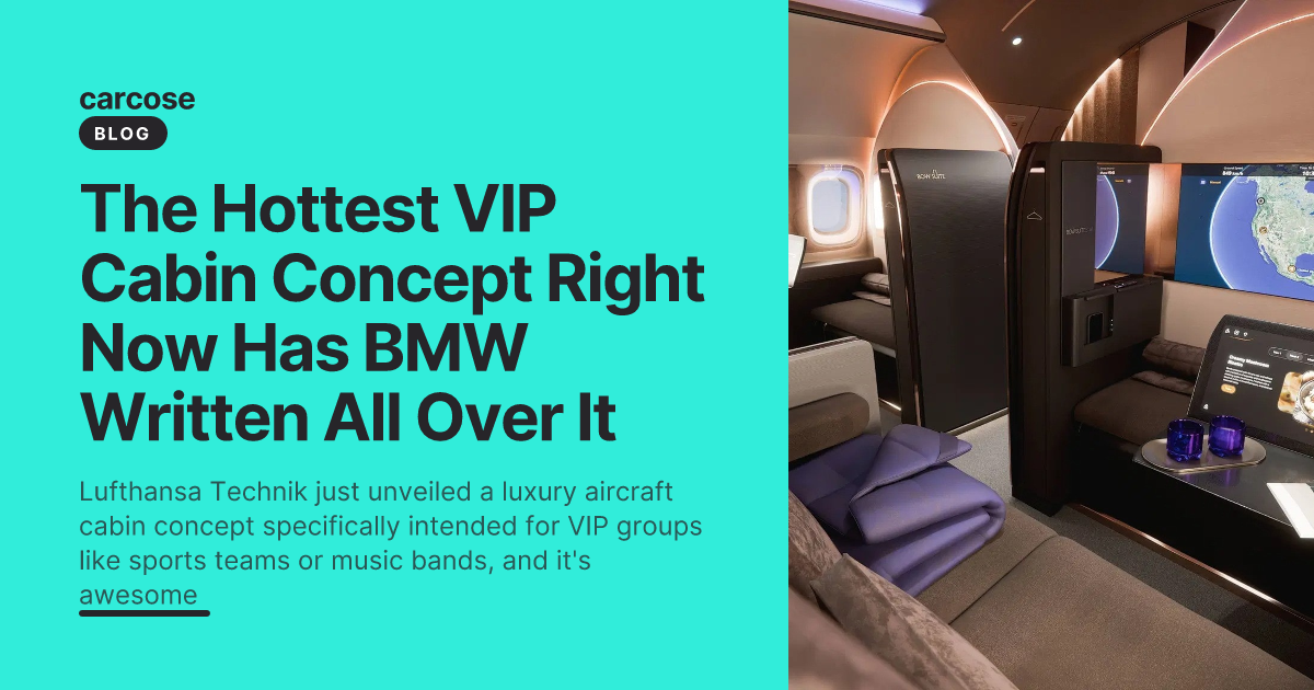 The Hottest VIP Cabin Concept Right Now Has BMW Written All Over It