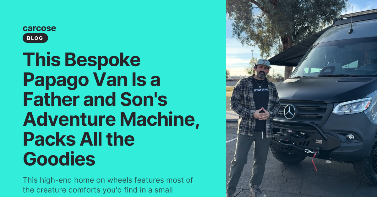 This Bespoke Papago Van Is a Father and Son's Adventure Machine, Packs ...